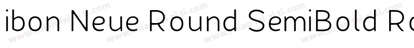 ibon Neue Round SemiBold Round字体转换
